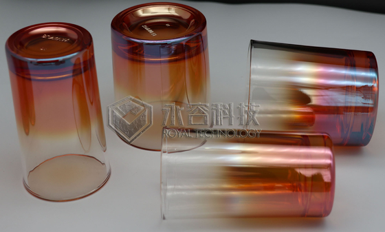 منتجات الزجاج الملون الكهرماني PVD آلة طلاء آلة طلاء تبخير القوس على الخرز الزجاجي