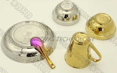 معدات طلاء السيراميك بالبلاستيك Pvd ، نظام تصفيح الحوض أيون الذهب القصدير
