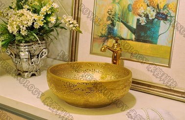 PVD فراغ طلاء الذهب آلة على أحواض السيراميك ، PVD TiN طلاء الذهب على السيراميك
