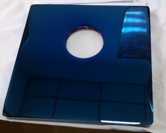 خدمة الطلاء PVD باللون الأزرق على الزجاج ، الأجزاء المعدنية