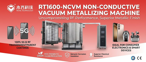 أخبار الشركة الأخيرة عن RT1600-NCVM آلة طلاء الفراغ PVD ذات التكنولوجيا المزدوجة للتعدين غير الموصل