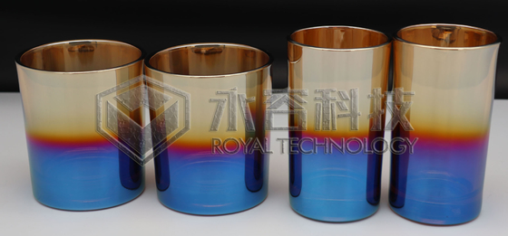 آلة طلاء أيونات PVD ARC للأكواب الزجاجية - ألوان قوس قزح والأخضر والأزرق والأرجواني والذهبي والعنبر