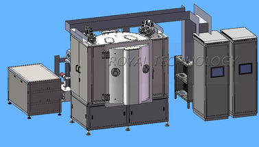 لون البرونزي Magnetron آلة طلاء الاخرق ، معدنية رقيقة السينمائي Arc Ion Plating Machine