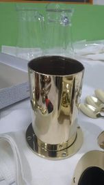 خدمة طلاء PVD على حامل الشموع الزجاجي ، أدوات تزيين الزجاج بواسطة طلاء PVD