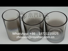 زجاجيات فحم رمادية ، لون رمادي دخاني