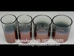 نحاس PVD - ذهب وردي على الأواني الزجاجية