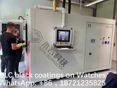 طلاء PVD DLC الأسود على الساعات