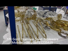 طلاء الذهب من نوع PVD TiN لأدوات المطبخ، طلاء الذهب من نوع PVD ZrN