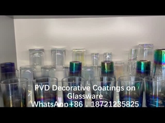 آلة طلاء الزجاج عالية الفراغ نظام الطلاء الزخرفي PVD