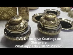 آلة طلاء الزجاج بالذهب ذو لون ذهبي من جانبيين انعكاس، صلابة قوية TiN غطاء ذهب